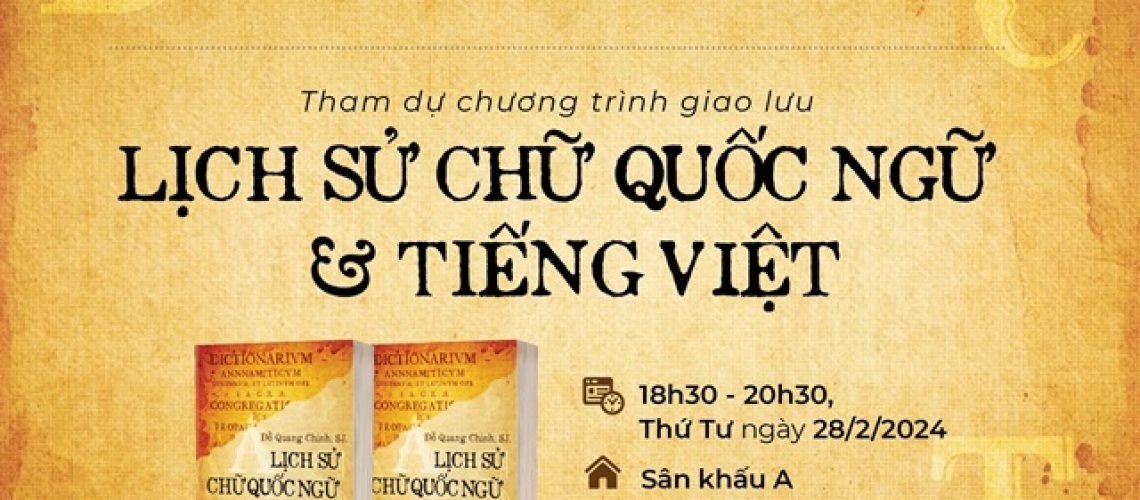 Thu moi chuong trinh Lich su chu Quoc ngu va tieng Viet